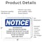 Signmission Dehumidifier Wait Two Minutes Before Turning, 5 in W x Rectangle, Vinyl Decal OS-2PACK-NS-D-35-L-10960 - alternate 6